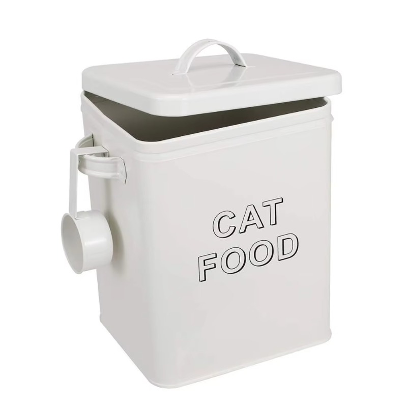 Tin Container Lid - Контейнер для хранения корма и лакомств