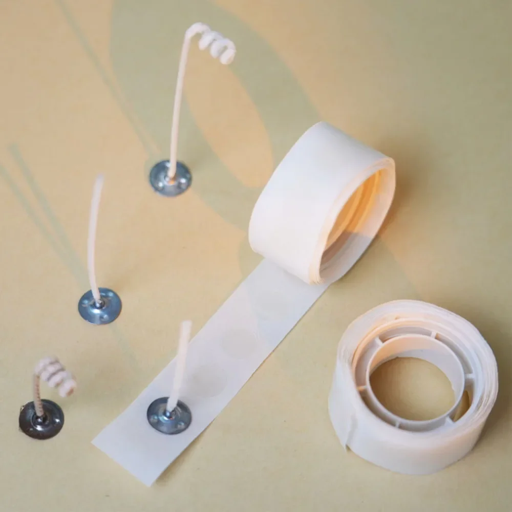 Adhesive Dot Wick - 100 точек/рулон, наклейки на фитиль для