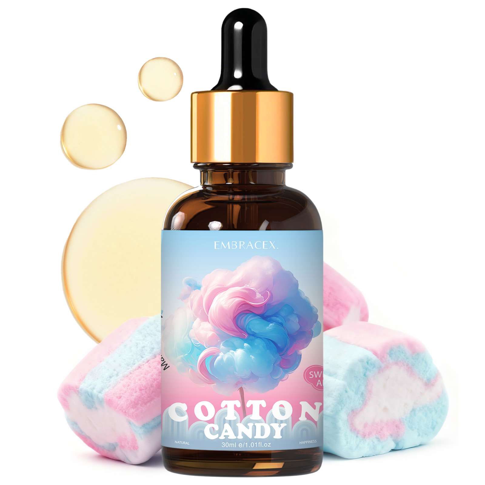 Candle Making Raw Material - Эфирное масло Cotton Candy, 30 мл,