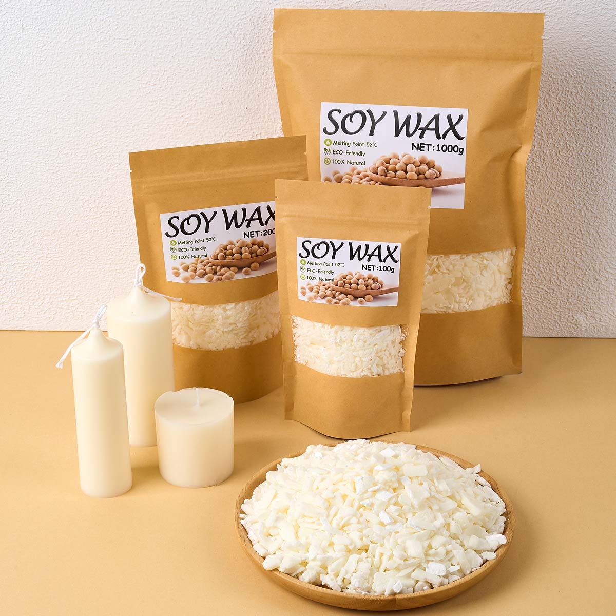 Candle Making Material - 1 фунт чистого белого соевого воска
