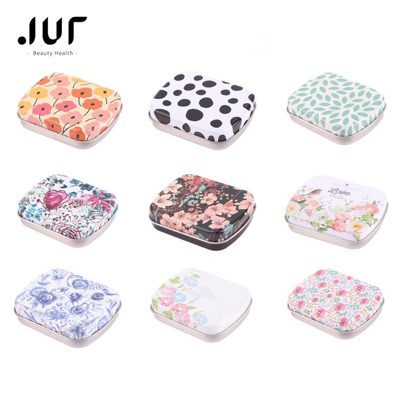 Tin Container Lid - Жестяная мини-коробка, металлическая коробка с откидной