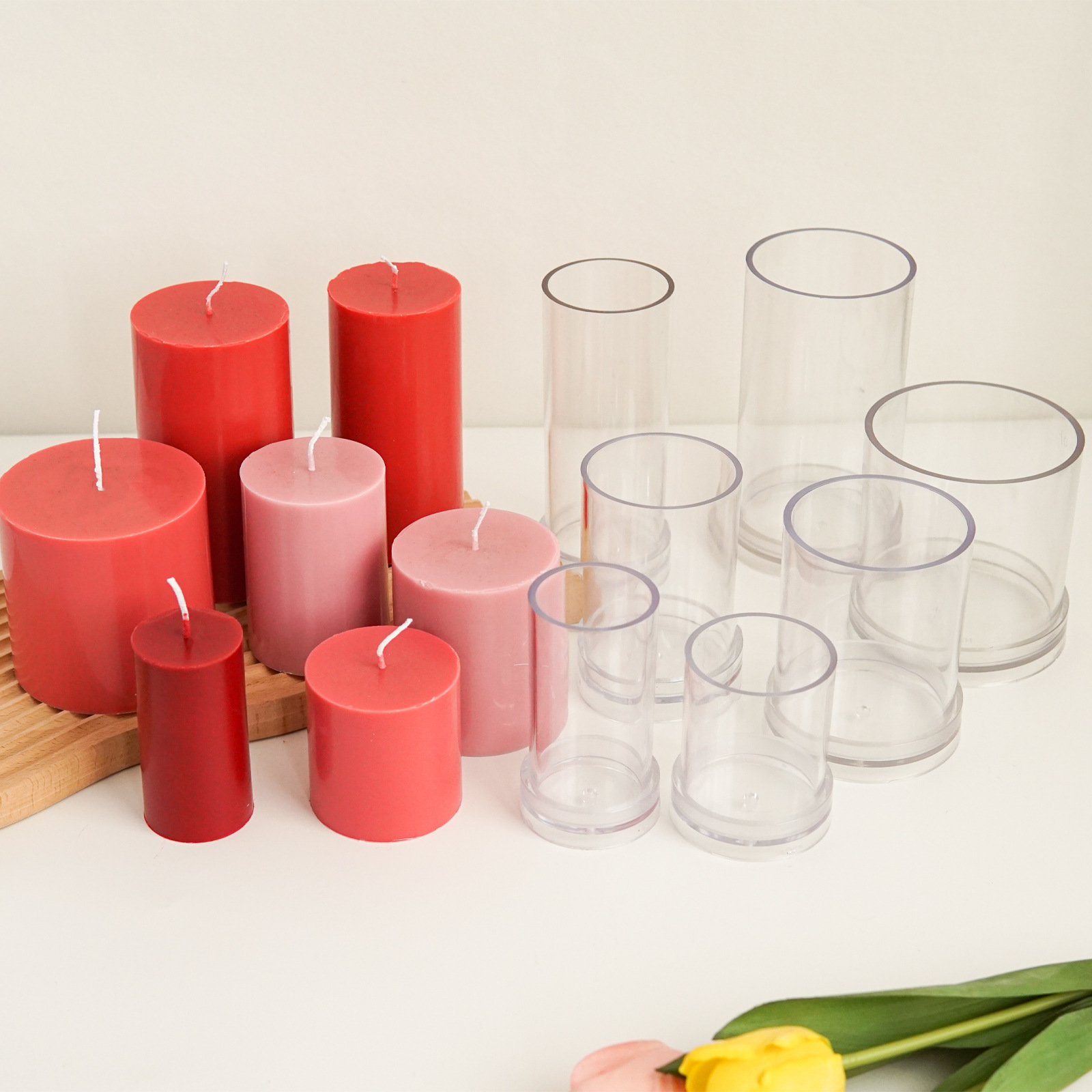 Candle Making Kit - Различные 3D цилиндрические формы для свечей,