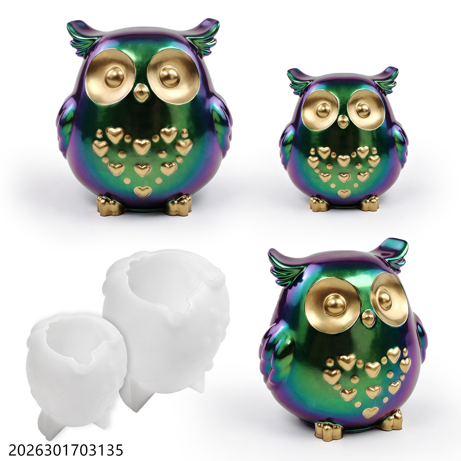 Candle Making Kit - Силиконовая форма «Сова» 3D, набор для
