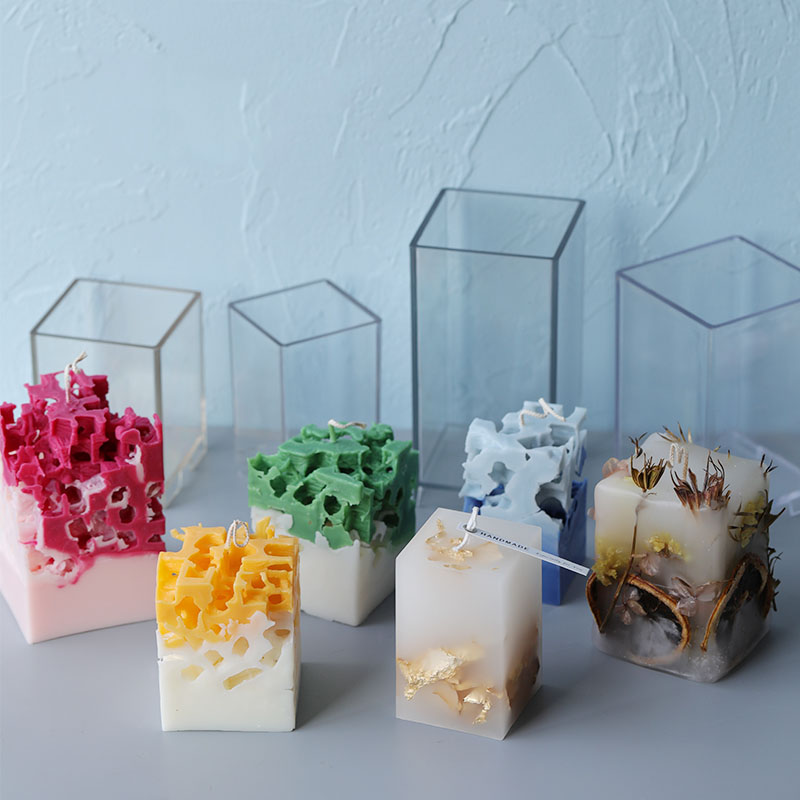 Candle Making Kit - 3D квадратная прямоугольная колонна для свечей,