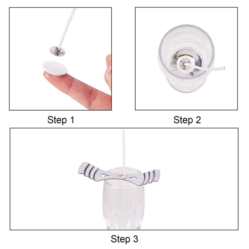 Adhesive Dot Wick - 100 шт./рулон, двусторонние наклейки для свечей,
