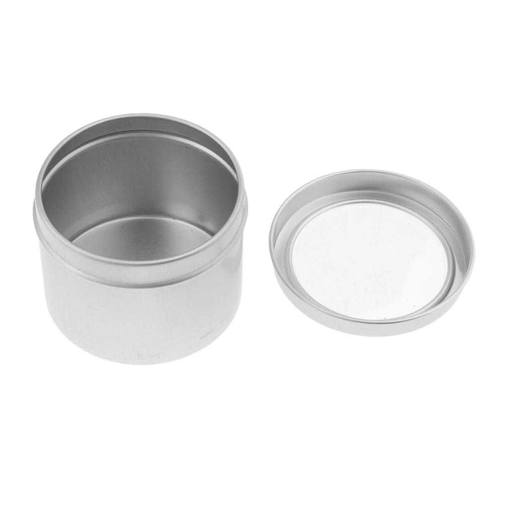 Tin Container Lid - Пустые косметические банки из алюминия с