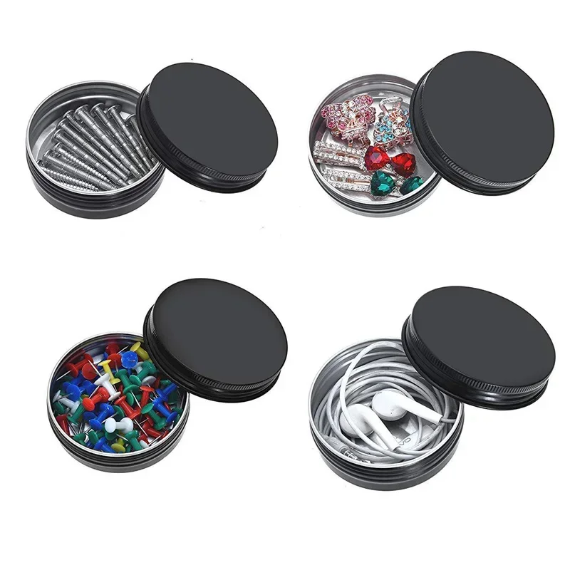 50 шт. черные баночки под свеч – обзор и цена Tin Container Lid