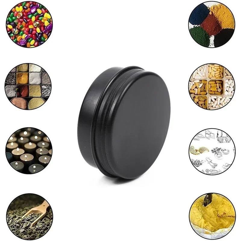 50 шт. черные баночки под свеч – обзор и цена Tin Container Lid