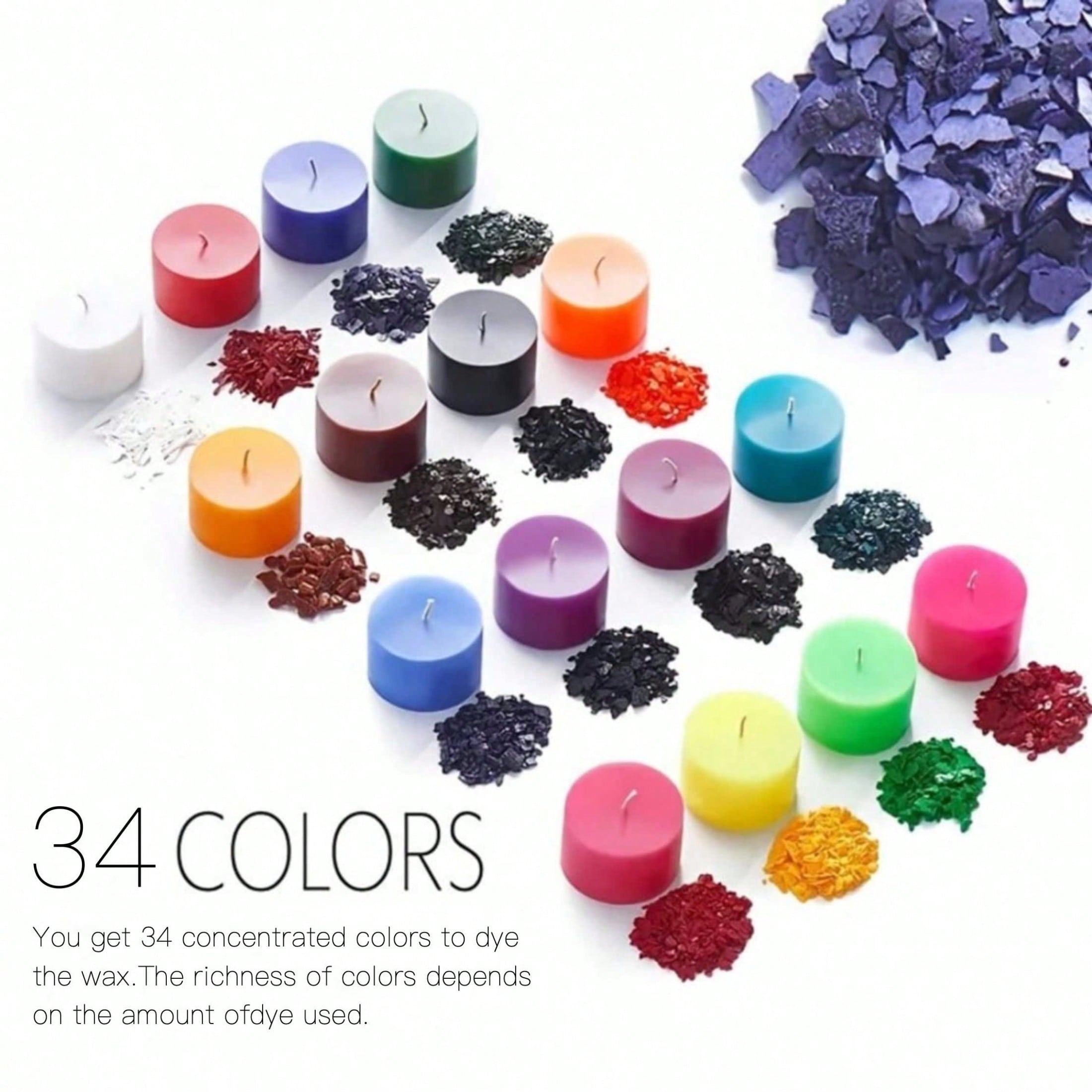 Набор цветных пигментов для св – обзор и цена Candle Dye Chip
