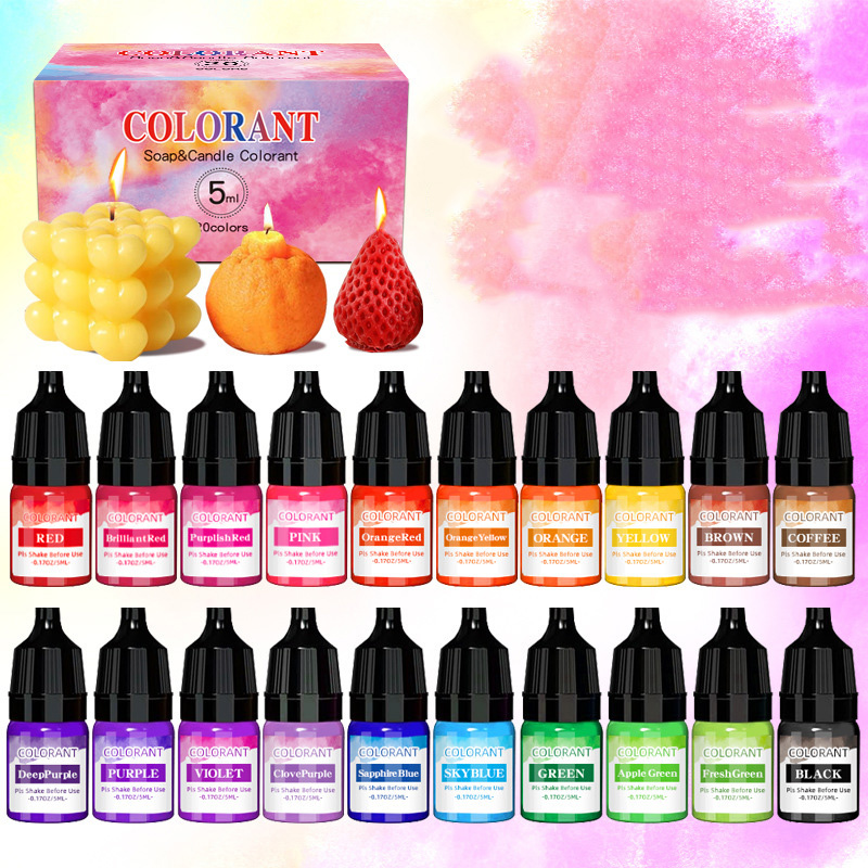 20-цветный пигмент для красок  – обзор и цена Candle Dye Chip