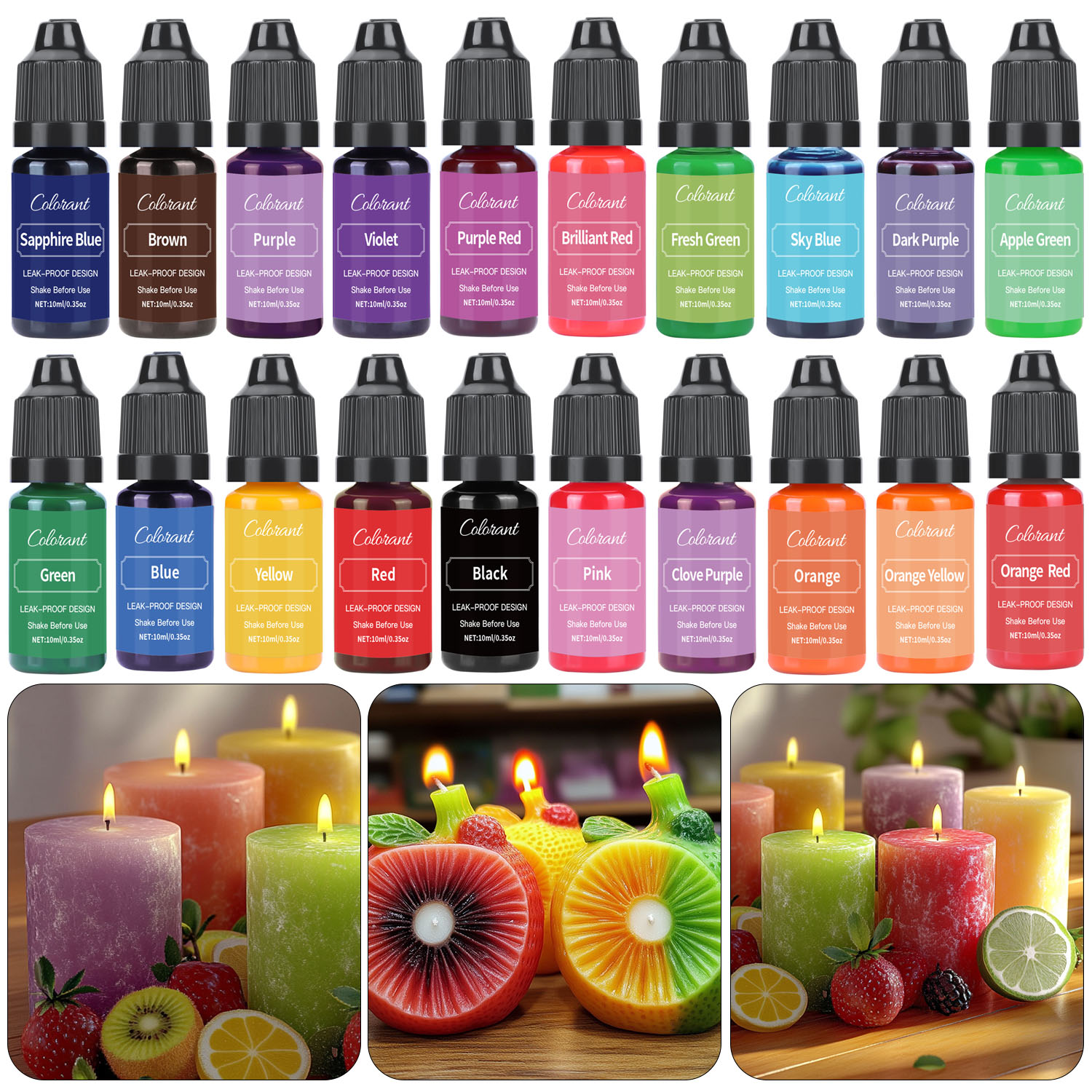 Жидкая свечная краска для изго – обзор и цена Candle Dye Chip