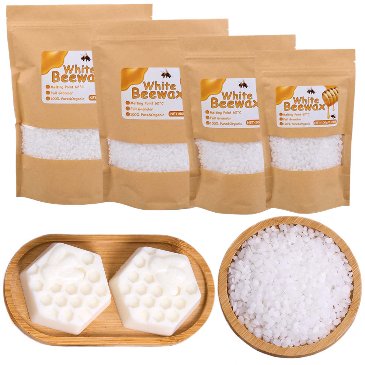 Белый пчелиный воск, чистый на – обзор и цена Candle Making Material