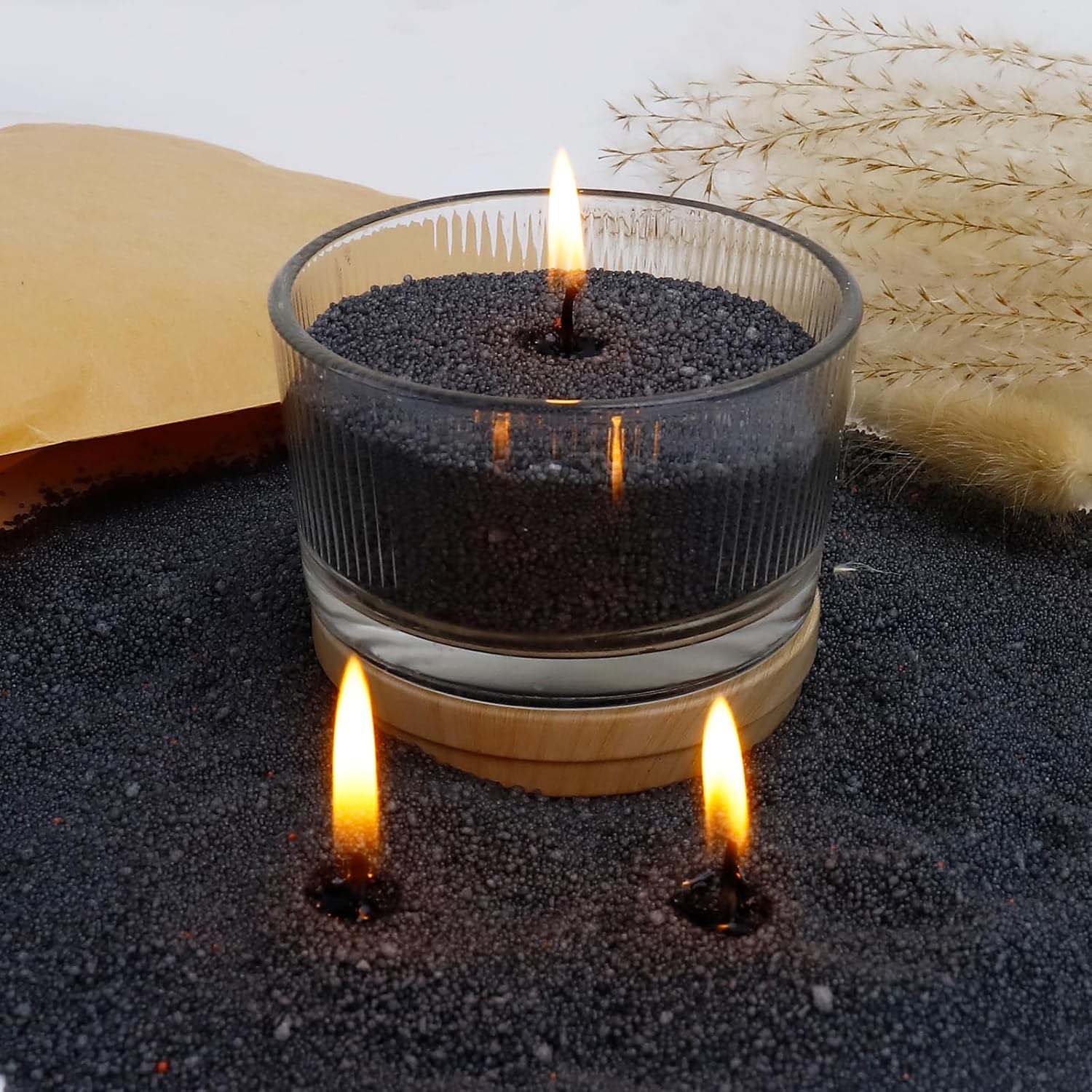 Черный восковой песок для свеч – обзор и цена Candle Making Material