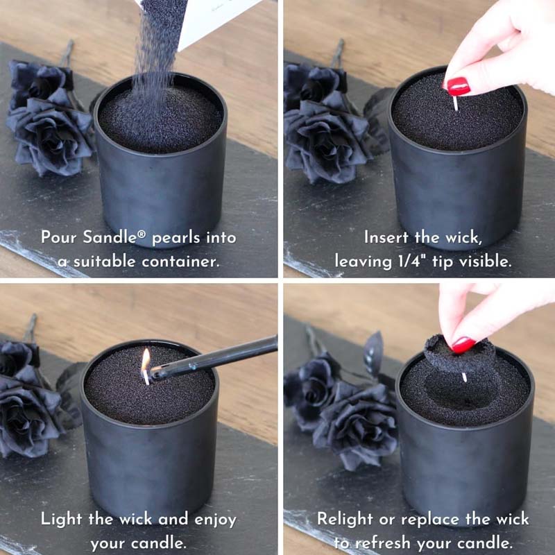 Черный восковой песок для свеч – обзор и цена Candle Making Material