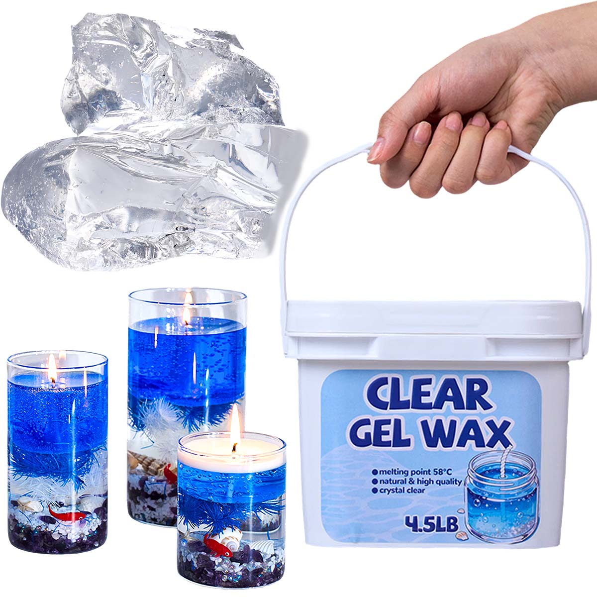 Набор прозрачного желеобразног – обзор и цена Candle Making Gel Wax